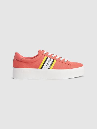 Calvin Klein Cipők HU155855 | Calvin Klein Textile Upper Női Sportcipő Korall